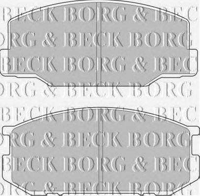 Тормозные колодки borgbeck BBP1196