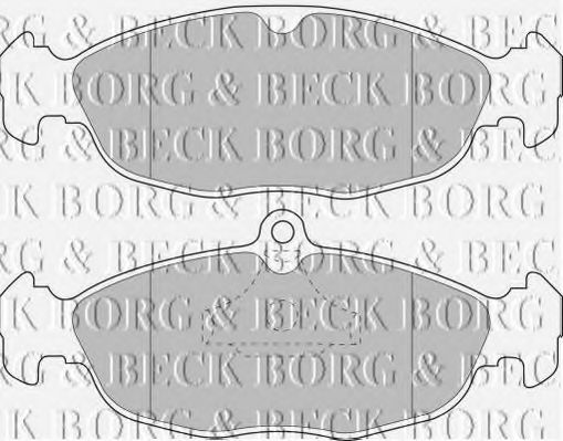 Тормозные колодки BORG & BECK BBP1424
