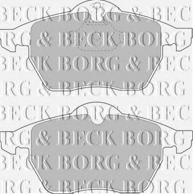 Тормозные колодки BORG & BECK BBP1444