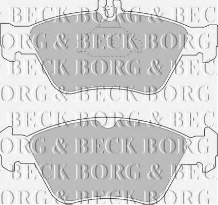 Тормозные колодки BORG & BECK BBP1454