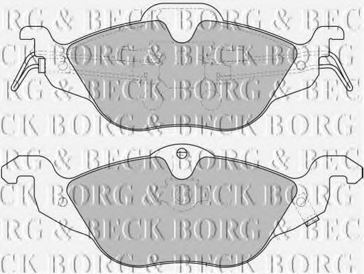 Тормозные колодки BORG & BECK BBP1563
