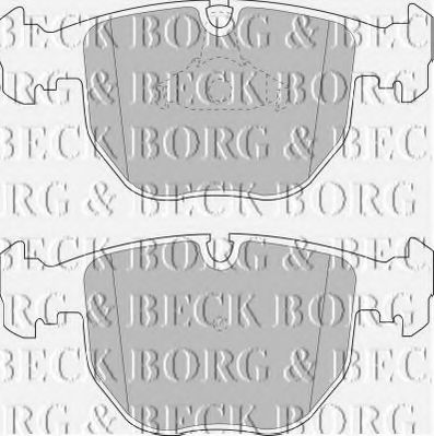 Тормозные колодки BORG & BECK BBP1595