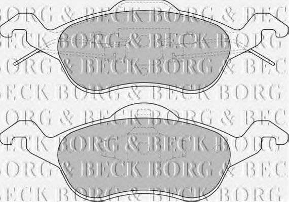 Тормозные колодки BORG & BECK BBP1602