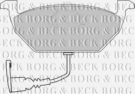 Тормозные колодки BORG & BECK BBP1617