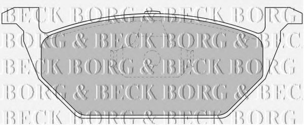 Тормозные колодки BORG & BECK BBP1618