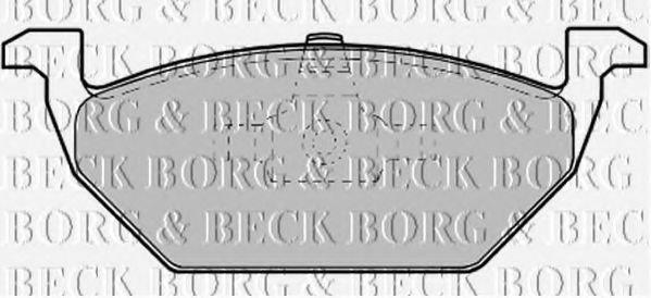 Тормозные колодки BORG & BECK BBP1619