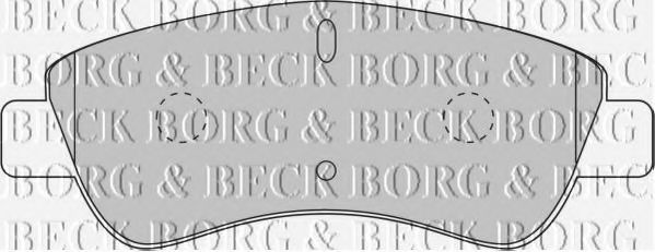 Тормозные колодки BORG & BECK BBP1703