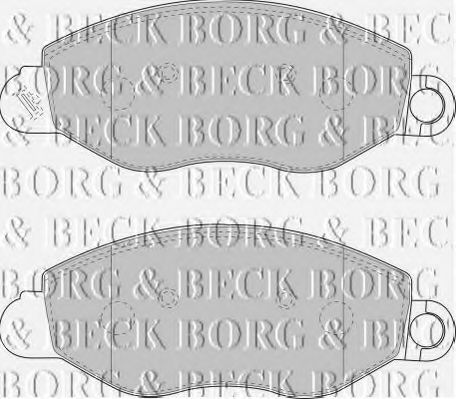Тормозные колодки BORG & BECK BBP1714