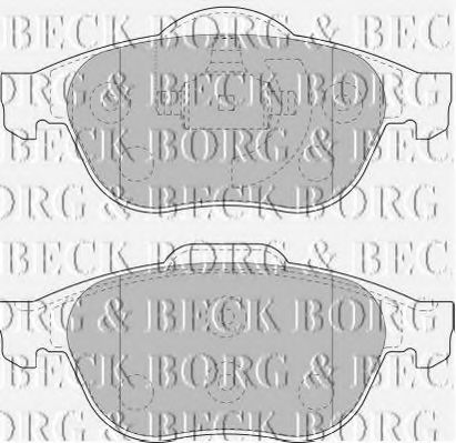 Тормозные колодки BORG & BECK BBP1731