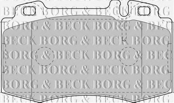 Тормозные колодки BORG & BECK BBP1756