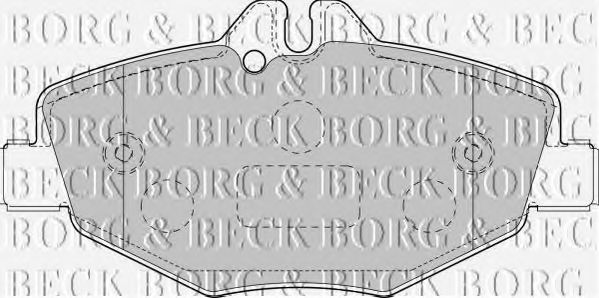 Тормозные колодки BORG & BECK BBP1796