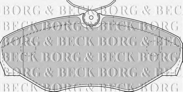 Тормозные колодки BORG & BECK BBP1812