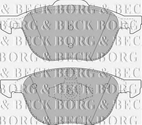 Тормозные колодки BORG & BECK BBP1864