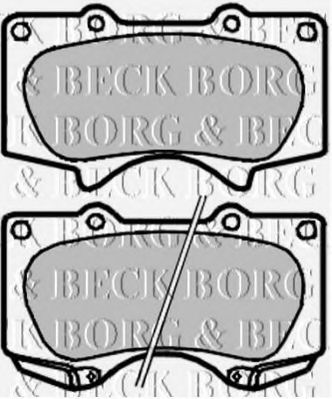 Тормозные колодки BORG & BECK BBP1927