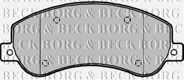 Тормозные колодки BORG & BECK BBP1964