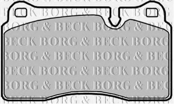Тормозные колодки BORG & BECK BBP2017