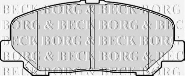 Тормозные колодки BORG & BECK BBP2082