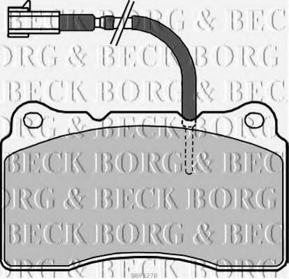 Тормозные колодки BORG & BECK BBP2278