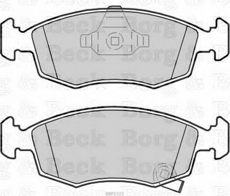 Тормозные колодки BORG & BECK BBP2322