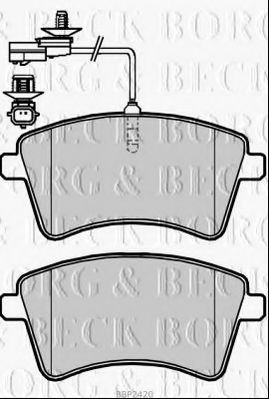 Тормозные колодки BORG & BECK BBP2420