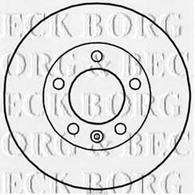 Тормозной диск BORG & BECK BBD5941S