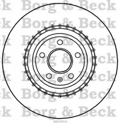 Тормозной диск BORG & BECK BBD5991S