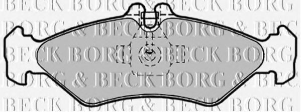Тормозные колодки BORG & BECK BBP1491