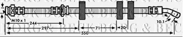 Тормозной шланг borgbeck BBH6048