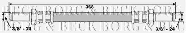Тормозной шланг borgbeck BBH6245
