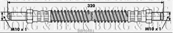 Тормозной шланг borgbeck BBH6481