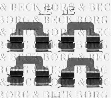 Скобы тормозных колодок BORG & BECK BBK1202
