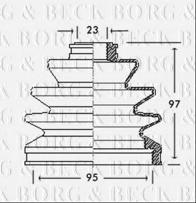 Пыльник шруса borgbeck BCB2063