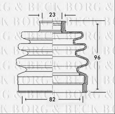 Пыльник шруса BORG & BECK BCB2184