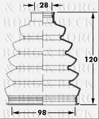 Пыльник шруса BORG & BECK BCB2394