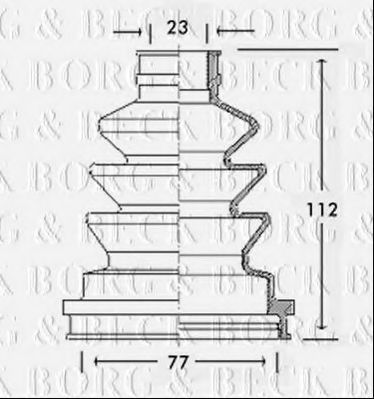 Пыльник шруса BORG & BECK BCB2532