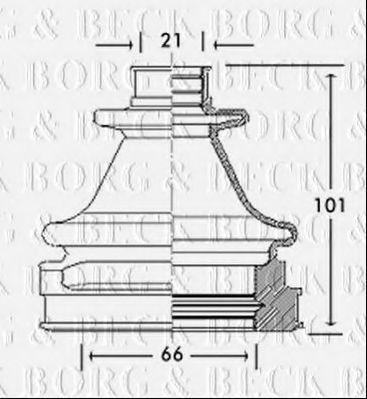 Пыльник шруса BORG & BECK BCB2769