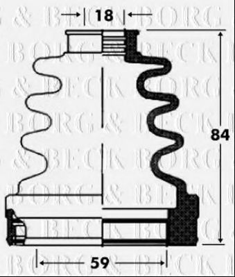 Пыльник шруса BORG & BECK BCB2820