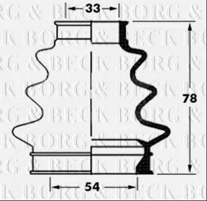 Пыльник шруса BORG & BECK BCB6065