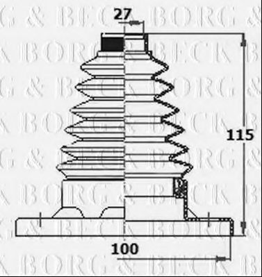 Пыльник шруса BORG & BECK BCB6134