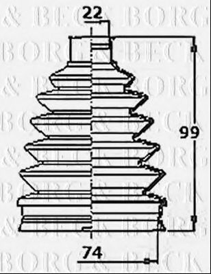Пыльник шруса BORG & BECK BCB6142
