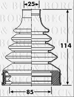 Пыльник шруса borgbeck BCB6269