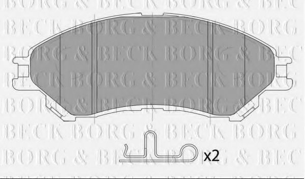 Тормозные колодки BORG & BECK BBP2465