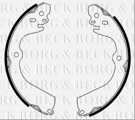 Тормозные колодки барабанные BORG & BECK BBS6495
