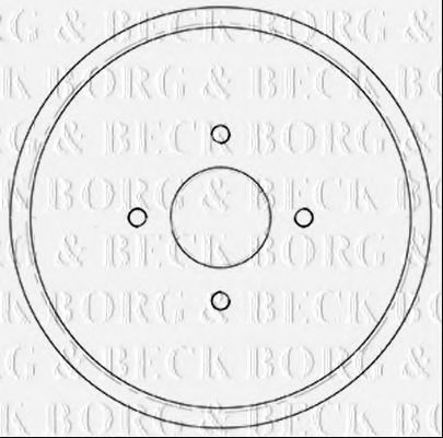 Тормозной барабан BORG & BECK BBR7252