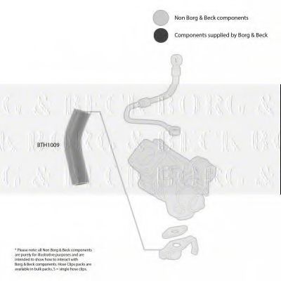 Патрубок наддува BORG & BECK BTH1009