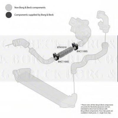 Патрубок наддува BORG & BECK BTH1010
