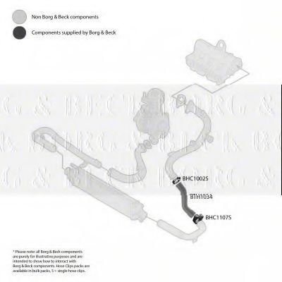 Патрубок наддува BORG & BECK BTH1034