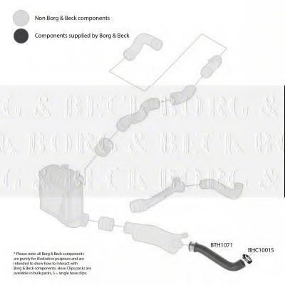Патрубок наддува BORG & BECK BTH1071