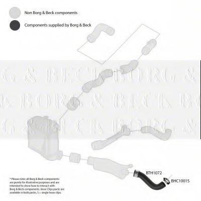 Патрубок наддува BORG & BECK BTH1072