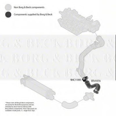 Патрубок наддува borgbeck BTH1074